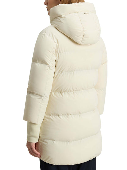 Woolrich Piumino Cloud Madison Coat Bianco