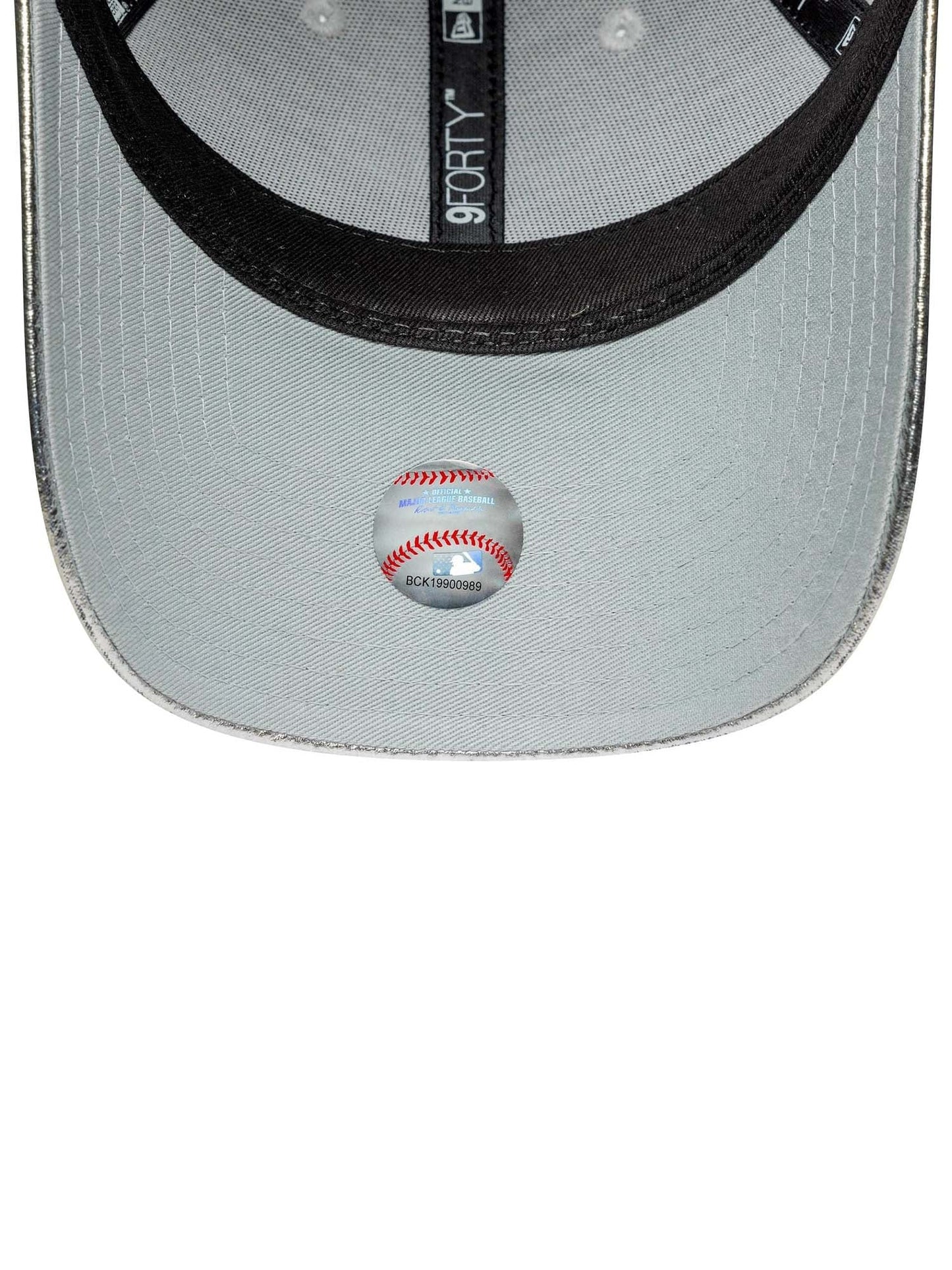New Era Cappellino 9FORTY New York Yankees MLB Metallic da donna Argento
