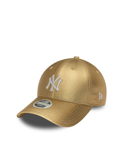 New Era Cappellino 9FORTY New York Yankees MLB Metallic da donna Oro