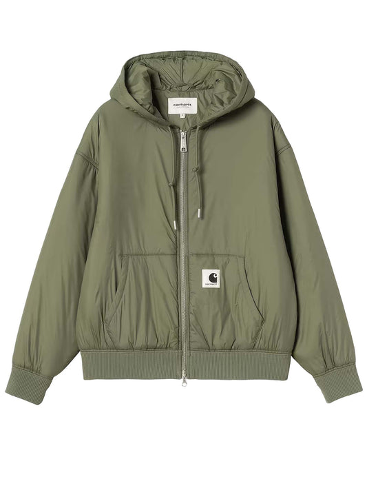 Carhartt Wip W' Hooded Gadd Jacket Recycled Nylon Taffeta Verde
