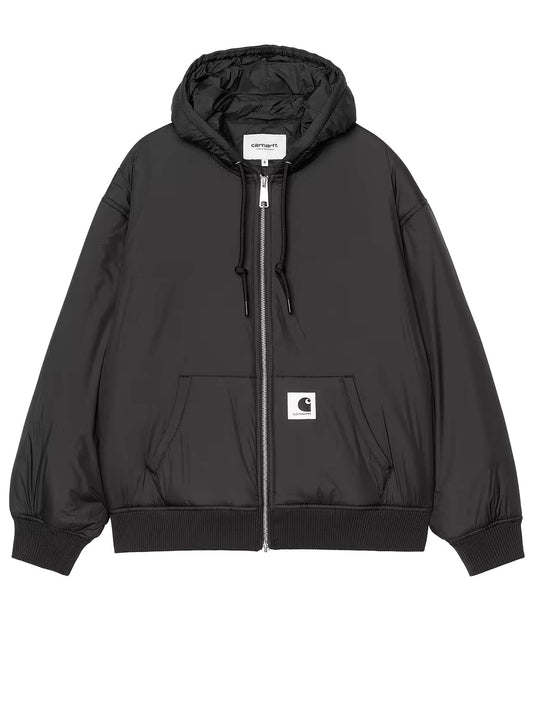 Carhartt Wip W' Hooded Gadd Jacket Recycled Nylon Taffeta Nero