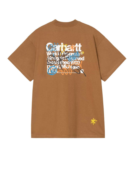 Carhartt Wip S/S Primary T-Shirt Marrone