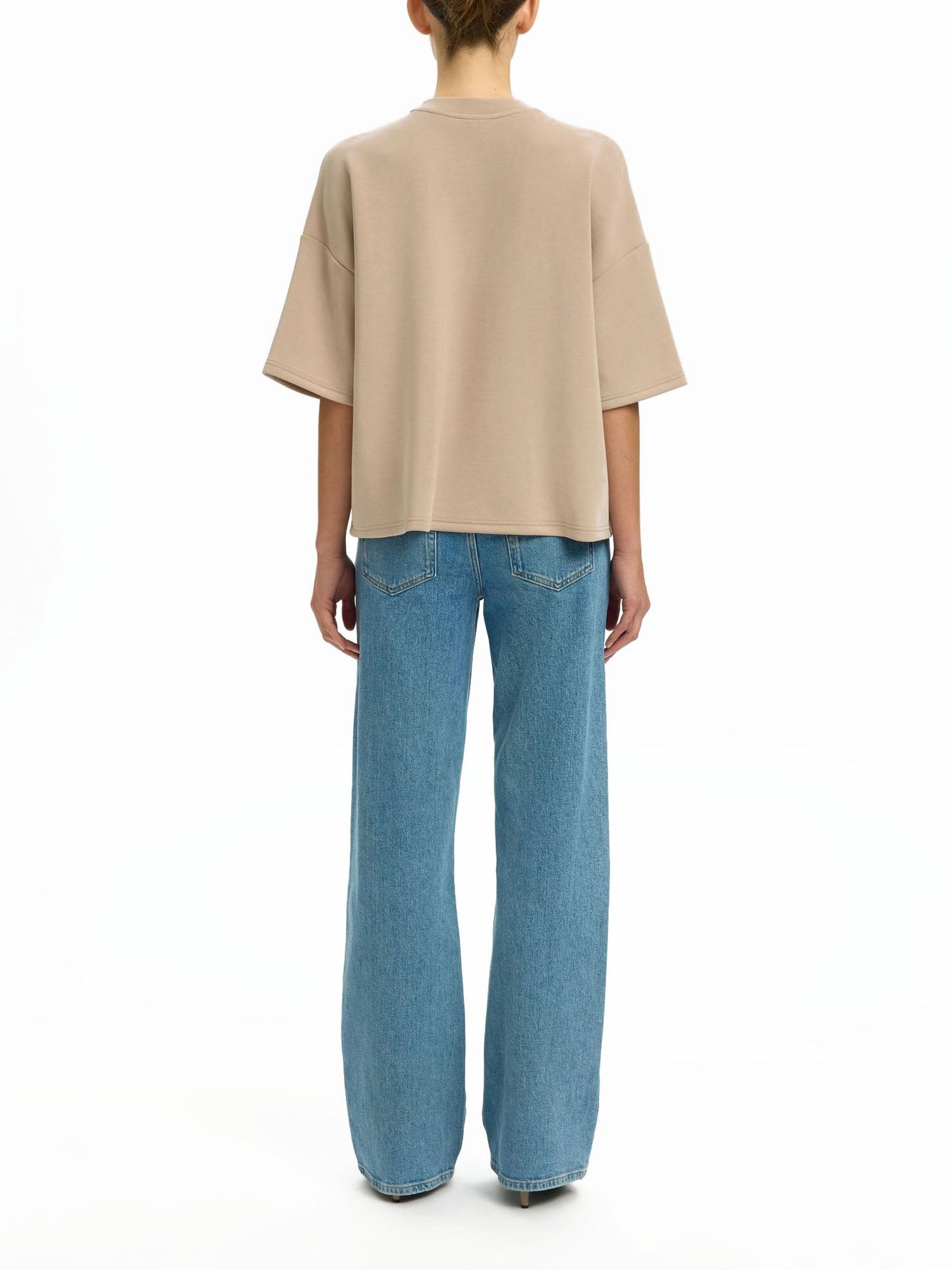 Selected T-shirt Tenny Noos Beige