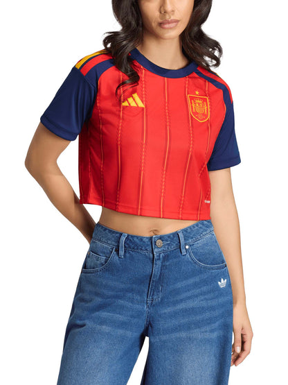 Adidas Maglia cropped Home Spagna 26 Rosso