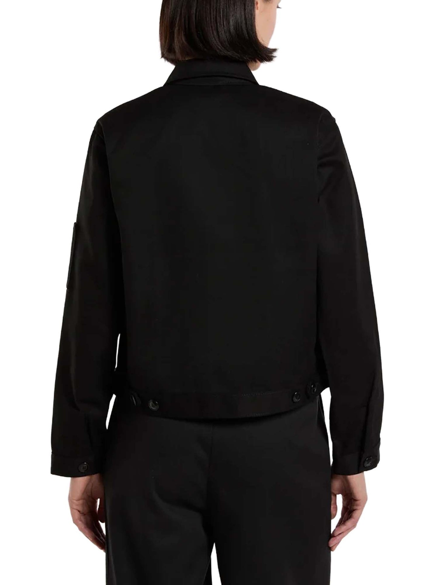 Dickies Giacca sfoderata Eisenhower corta in vita da donna Nero