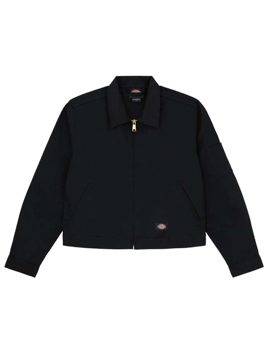 Dickies Giacca sfoderata Eisenhower corta in vita da donna Nero
