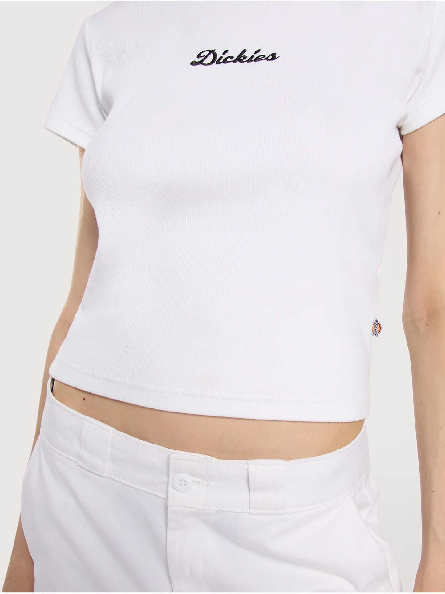 Dickies T-shirt di peso medio Wellsville da donna Bianco