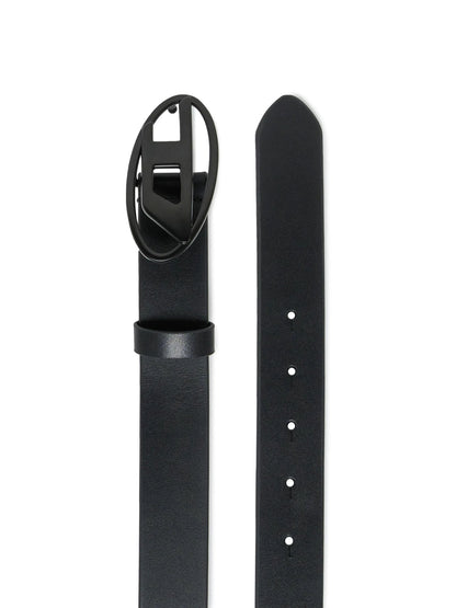 Diesel Cintura con fibbia con logo Oval D Kids Nero