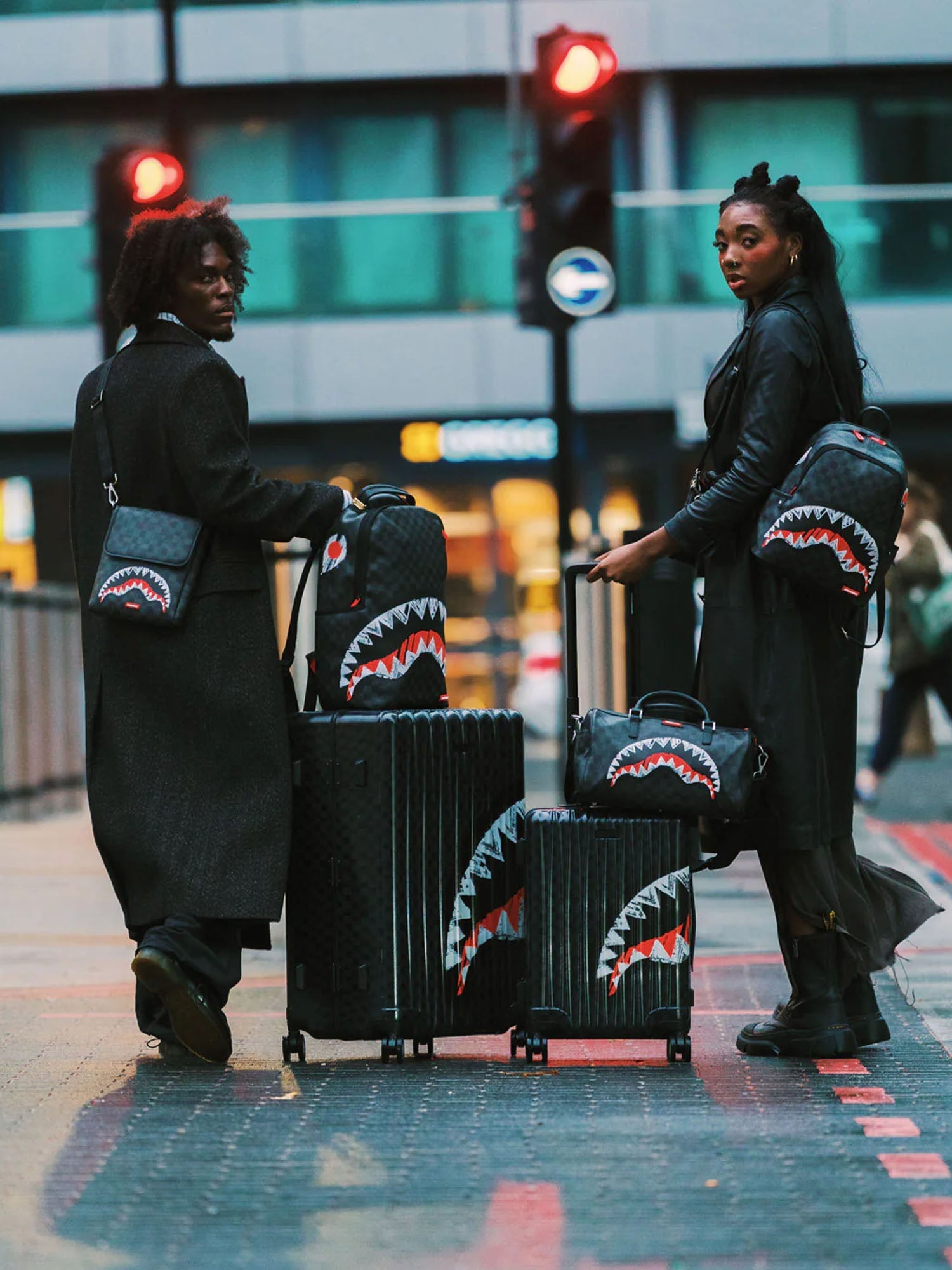 Sprayground Scribble Shark Savage Backpack Multicolore