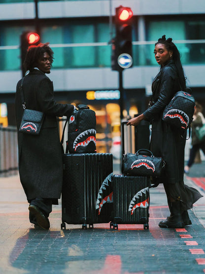 Sprayground Scribble Shark Messenger Sling Multicolore