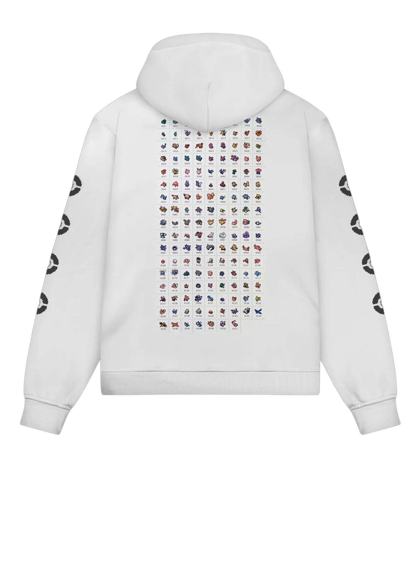 Dolly Noire Pokédex Hoodie Bianco