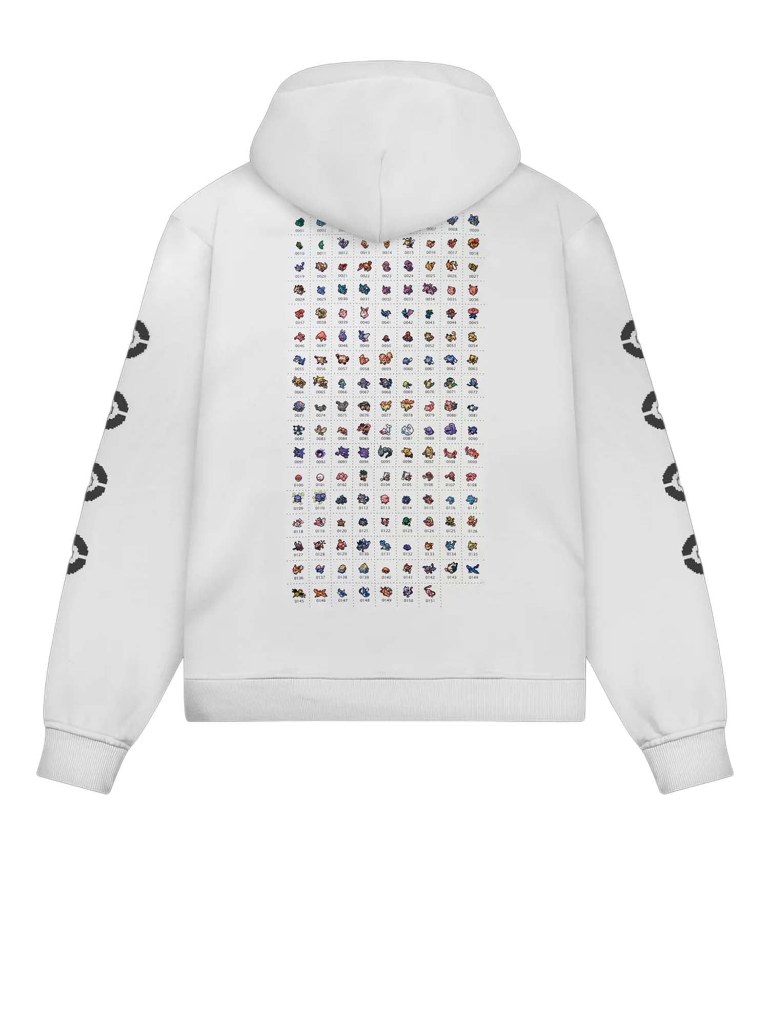 Dolly Noire Pokédex Hoodie Bianco