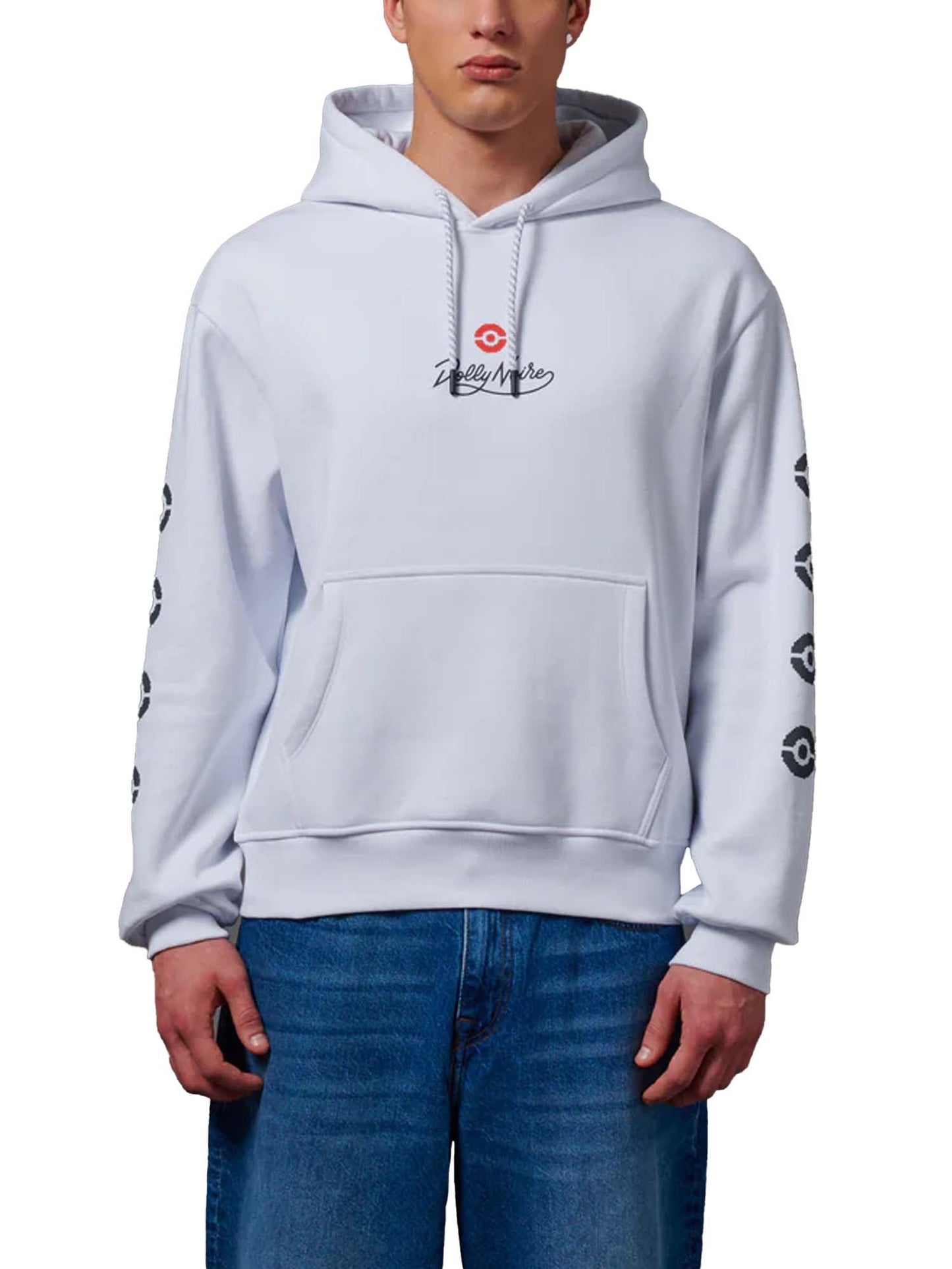 Dolly Noire Pokédex Hoodie Bianco