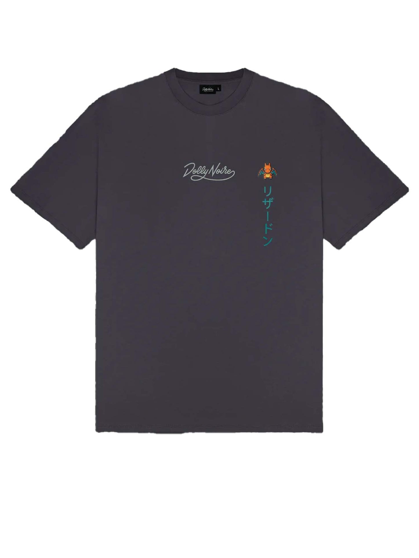 Dolly Noire Charizard Evolution Tee Grigio