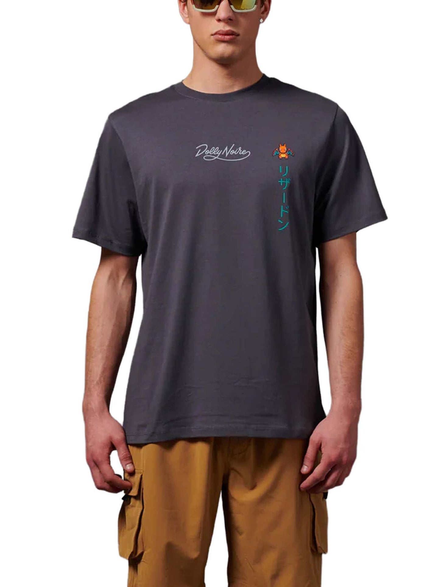 Dolly Noire Charizard Evolution Tee Grigio