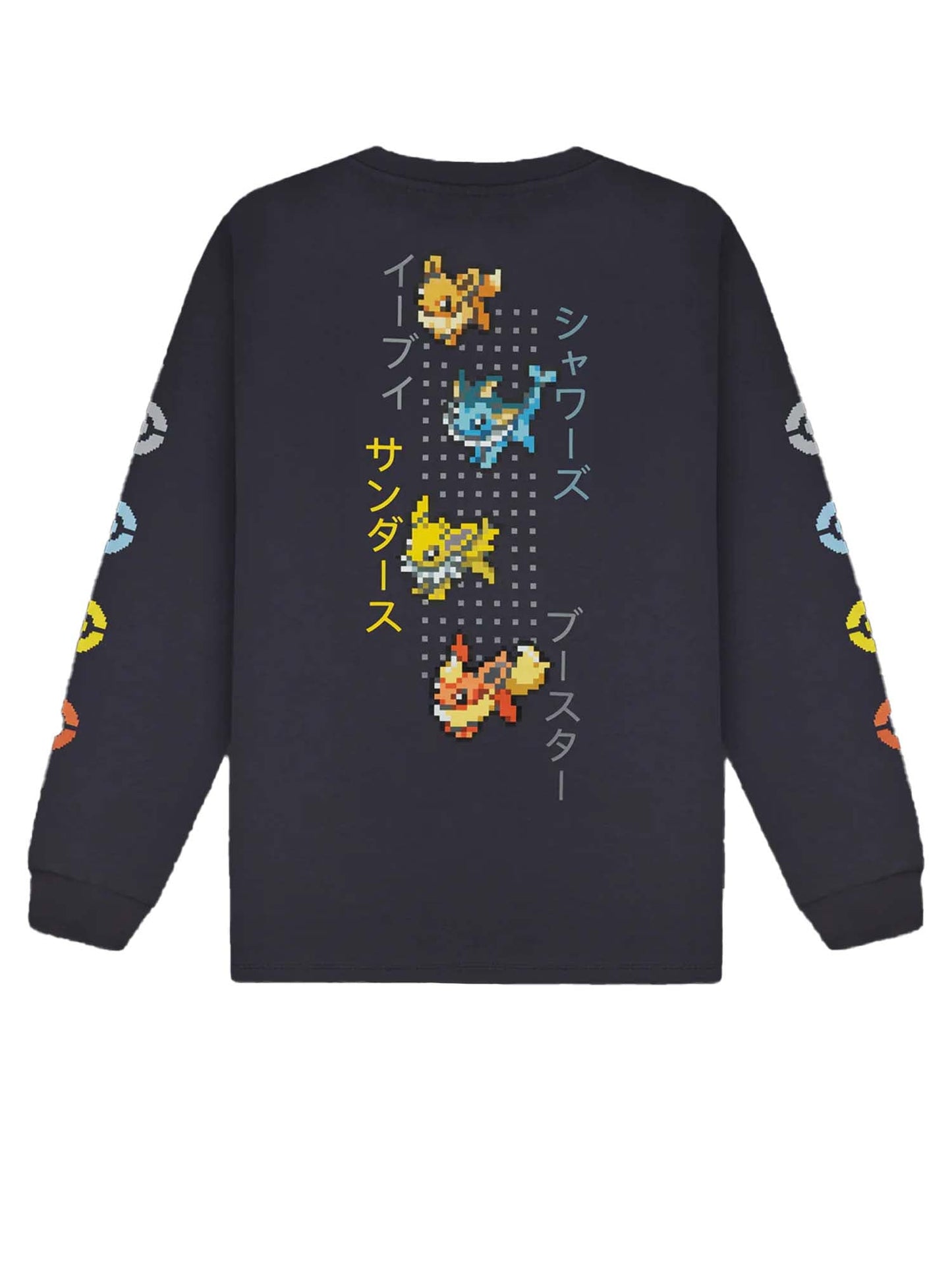 Dolly Noire Eevee Evolution Long Sleeves Tee Grigio