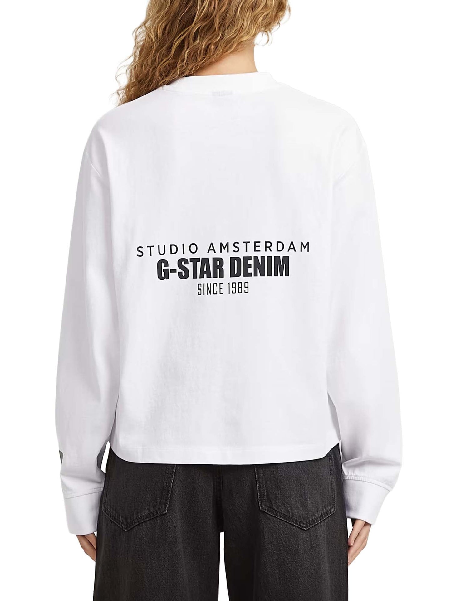G-star T-Shirt Back Graphic Relaxed Bianco