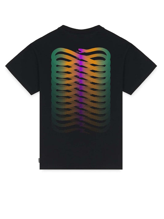 Propaganda Ribs Gradient Tee Nero