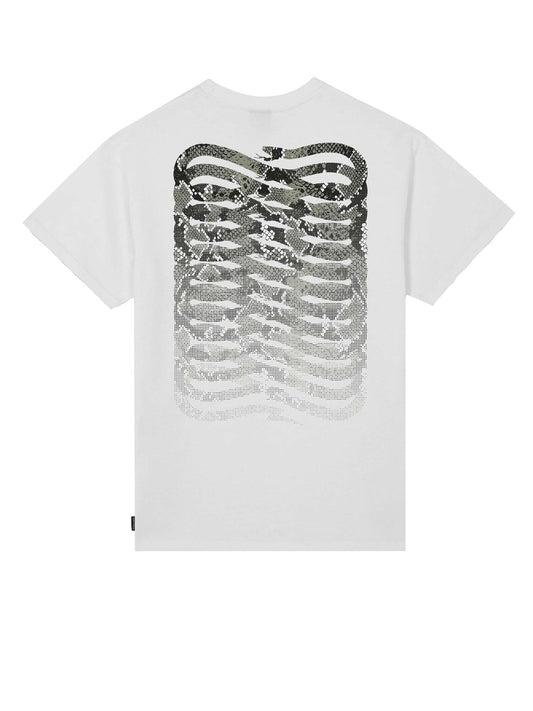 Propaganda Ribs Python Tee Bianco