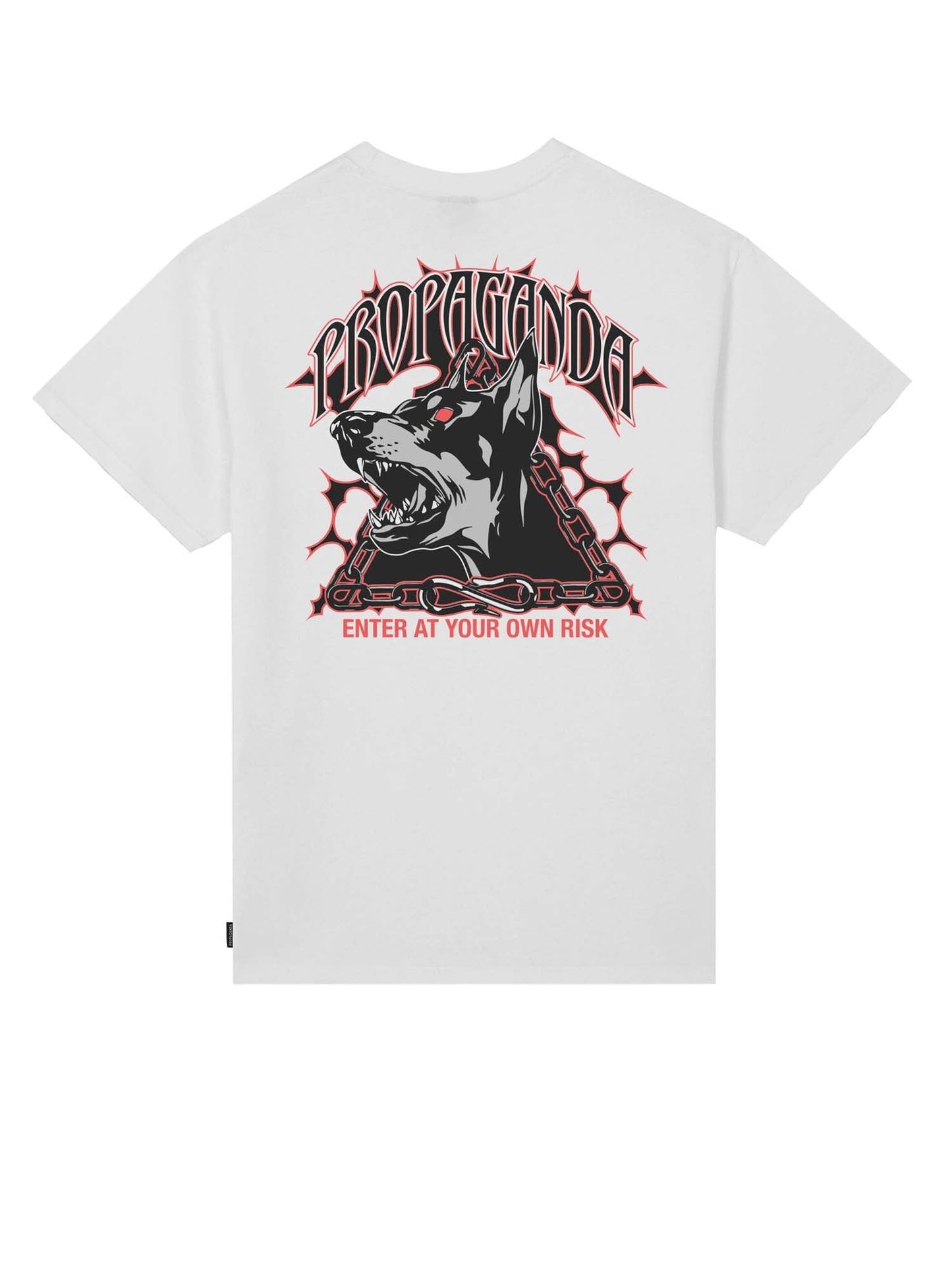Propaganda Triangle Doberman Tee Bianco