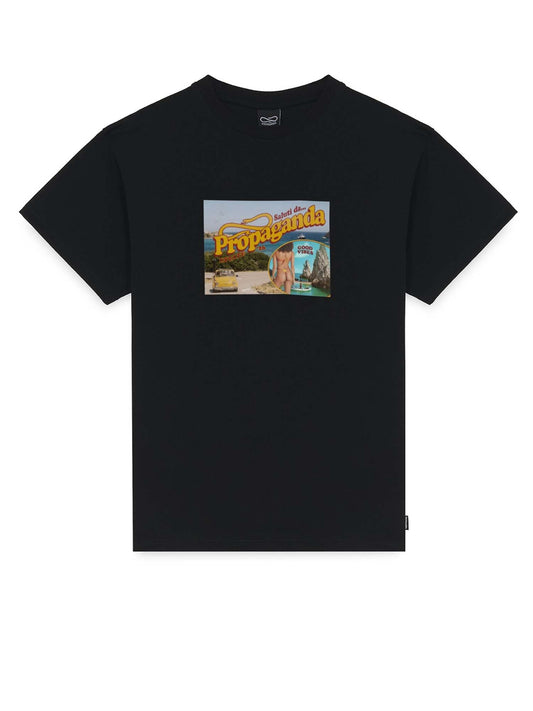 Propaganda Postcard Tee Nero