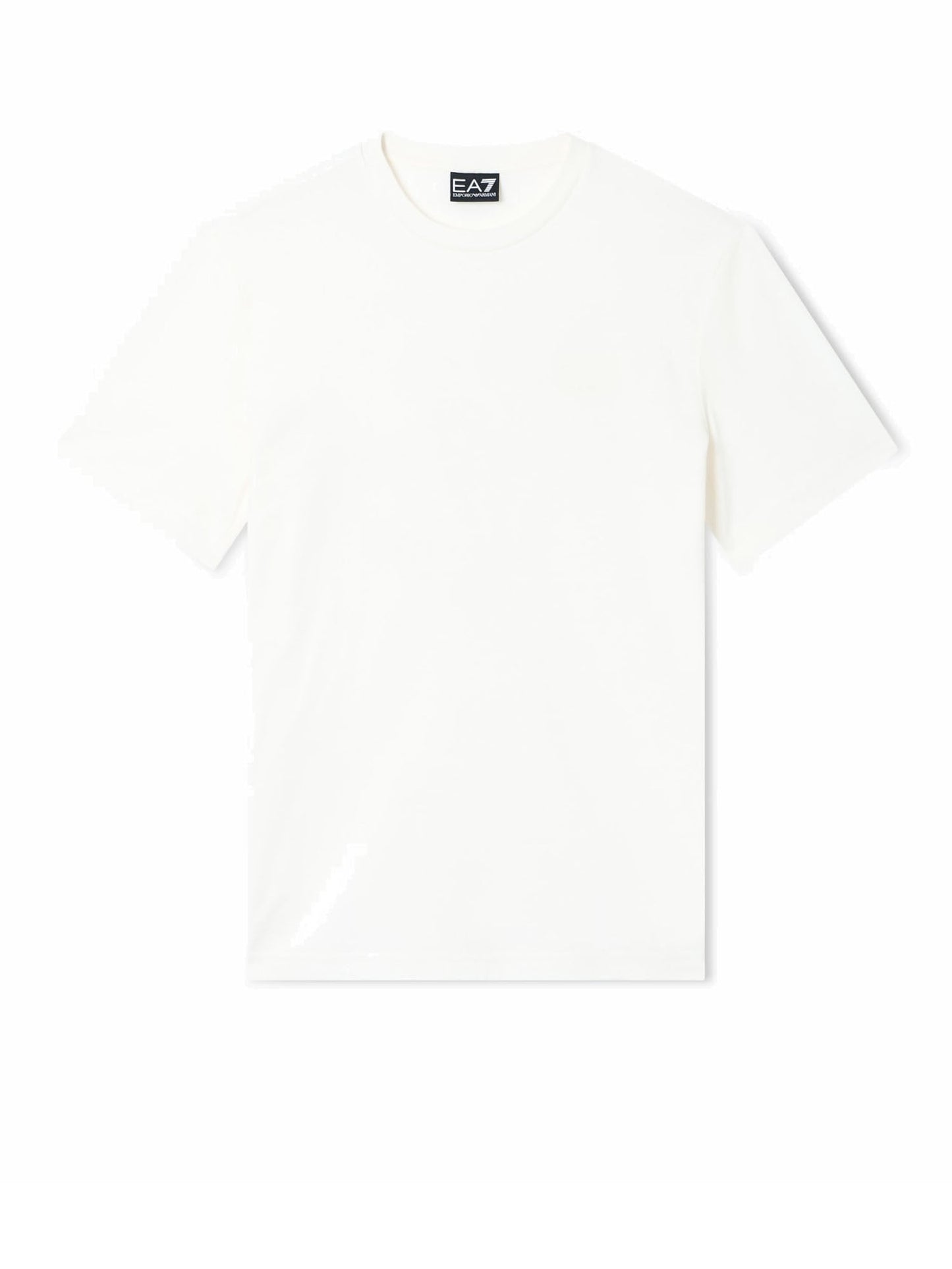 Ea7 T-shirt Logo Series in jersey di cotone Bianco