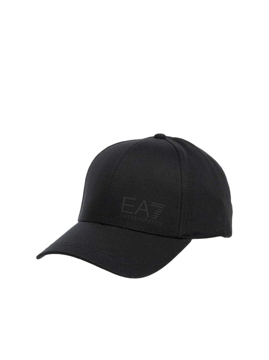 Ea7 Cappello Baseball Train Core in cotone Nero