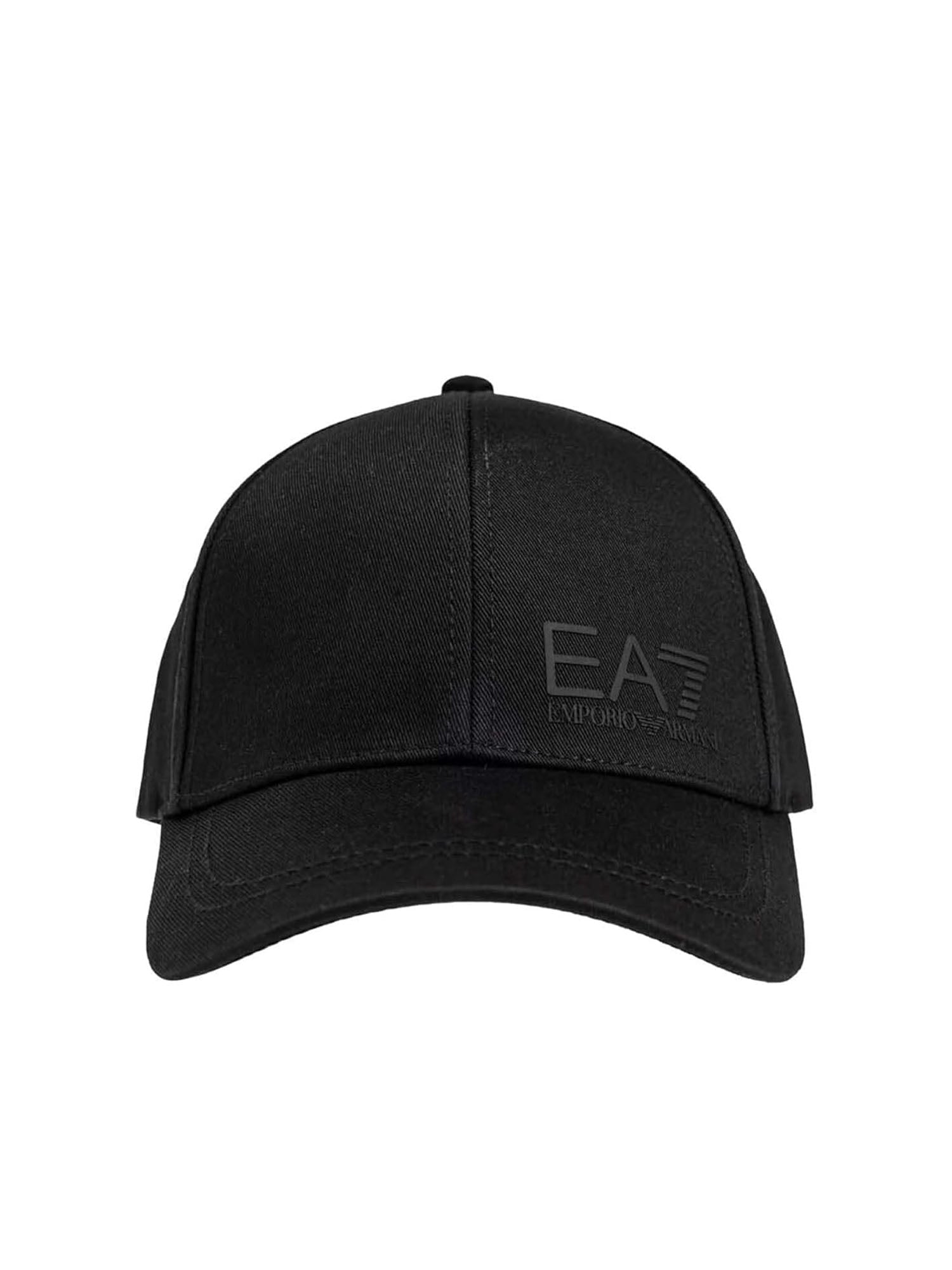 Ea7 Cappello Baseball Train Core in cotone Nero