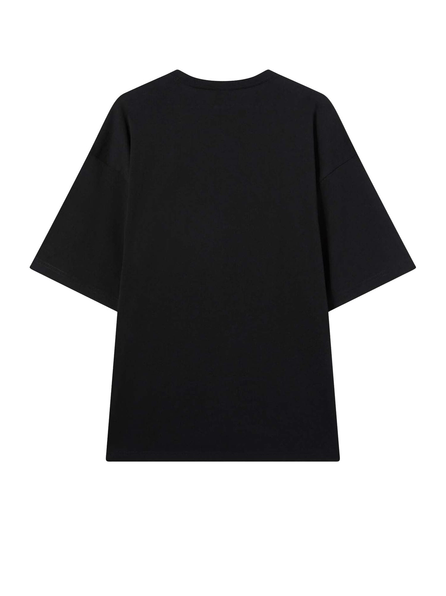 Champion T-shirt Uomo in Jersey di Cotone Pesante Nero