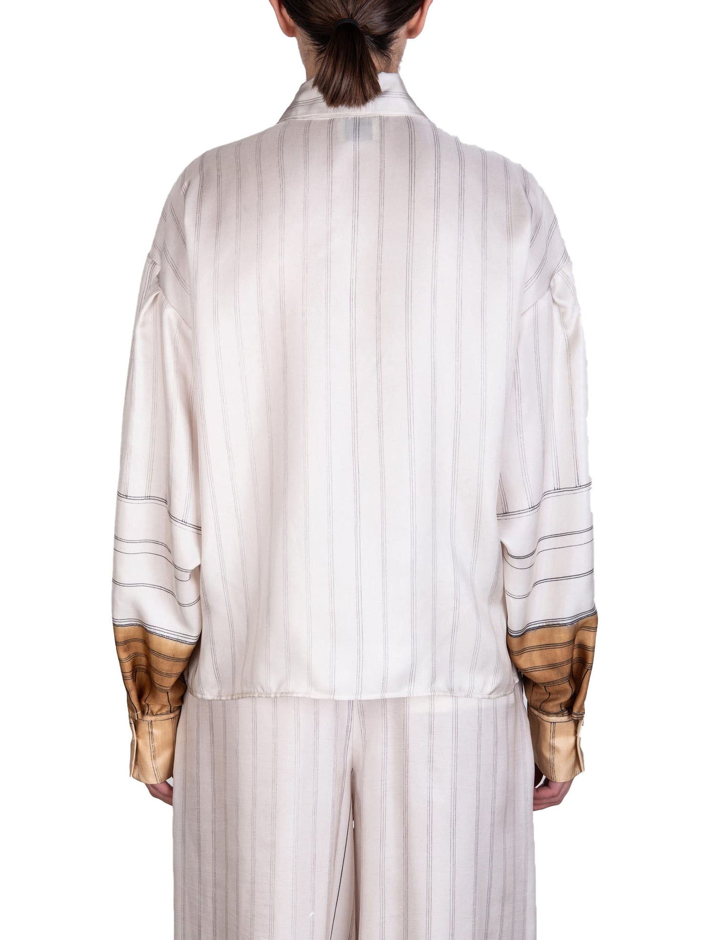 Alysi Camicia Pinstripes Bianco