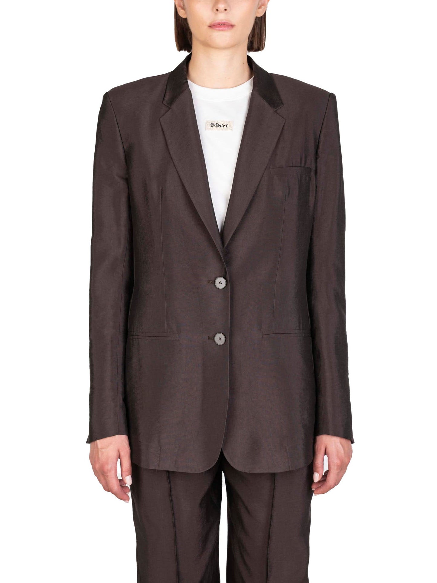 Alysi Blazer Liquid Touch Marrone