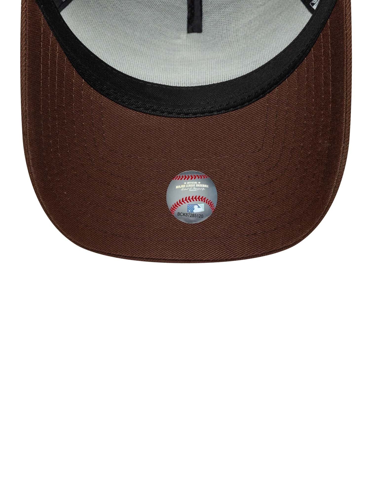 New Era Cappellino 9FORTY E-Frame LA Dodgers MLB Outline Script Marrone