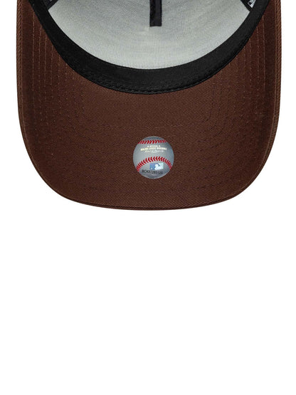 New Era Cappellino 9FORTY E-Frame LA Dodgers MLB Outline Script Marrone
