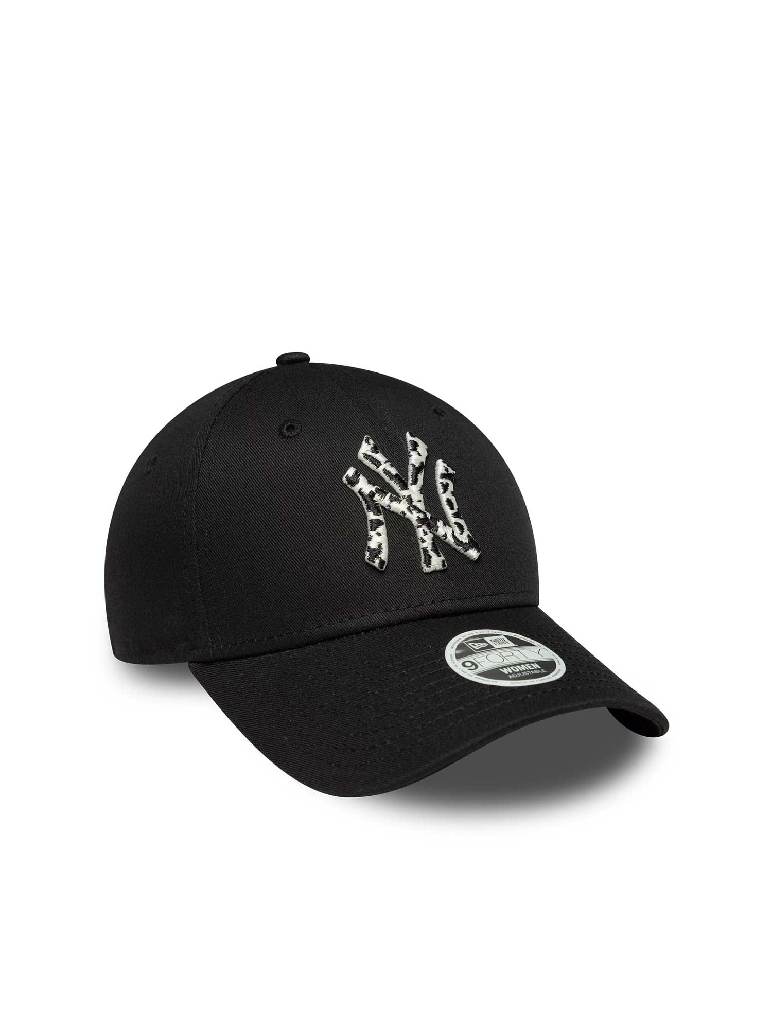 New Era Cappellino 9FORTY New York Yankees MLB Animal Infill Donna Nero