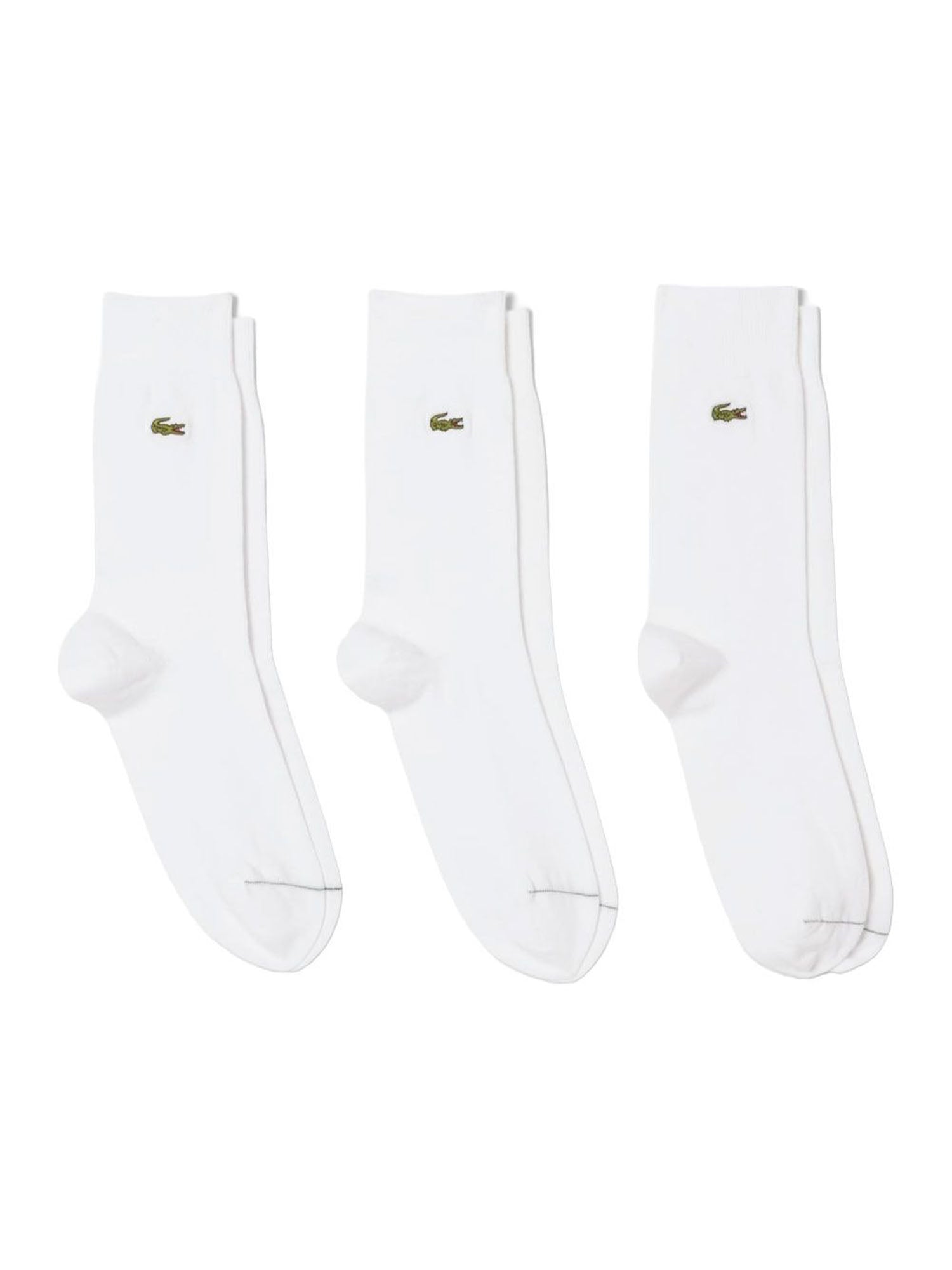 Lacoste Confezione di 3 paia di calzini lunghi Bianco