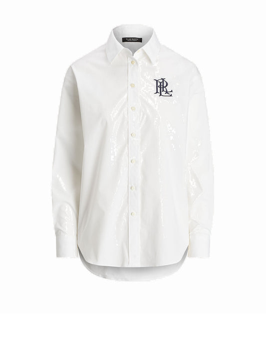 Lauren Ralph Lauren Camicia in cotone stretch Bianco