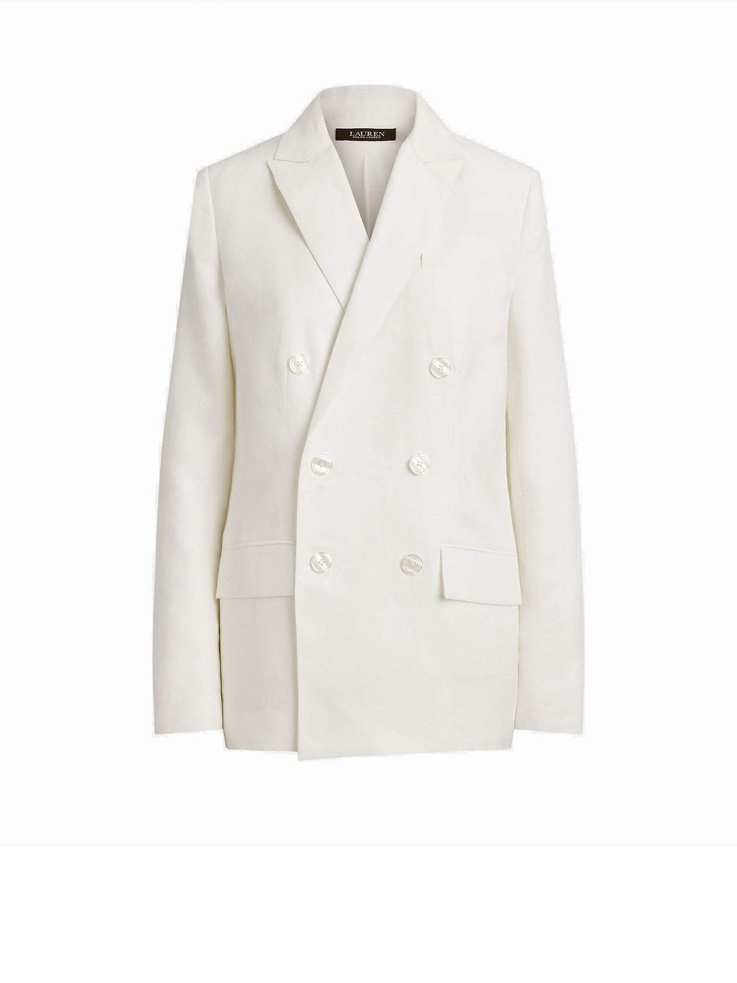 Lauren Ralph Lauren Blazer doppiopetto in twill Bianco