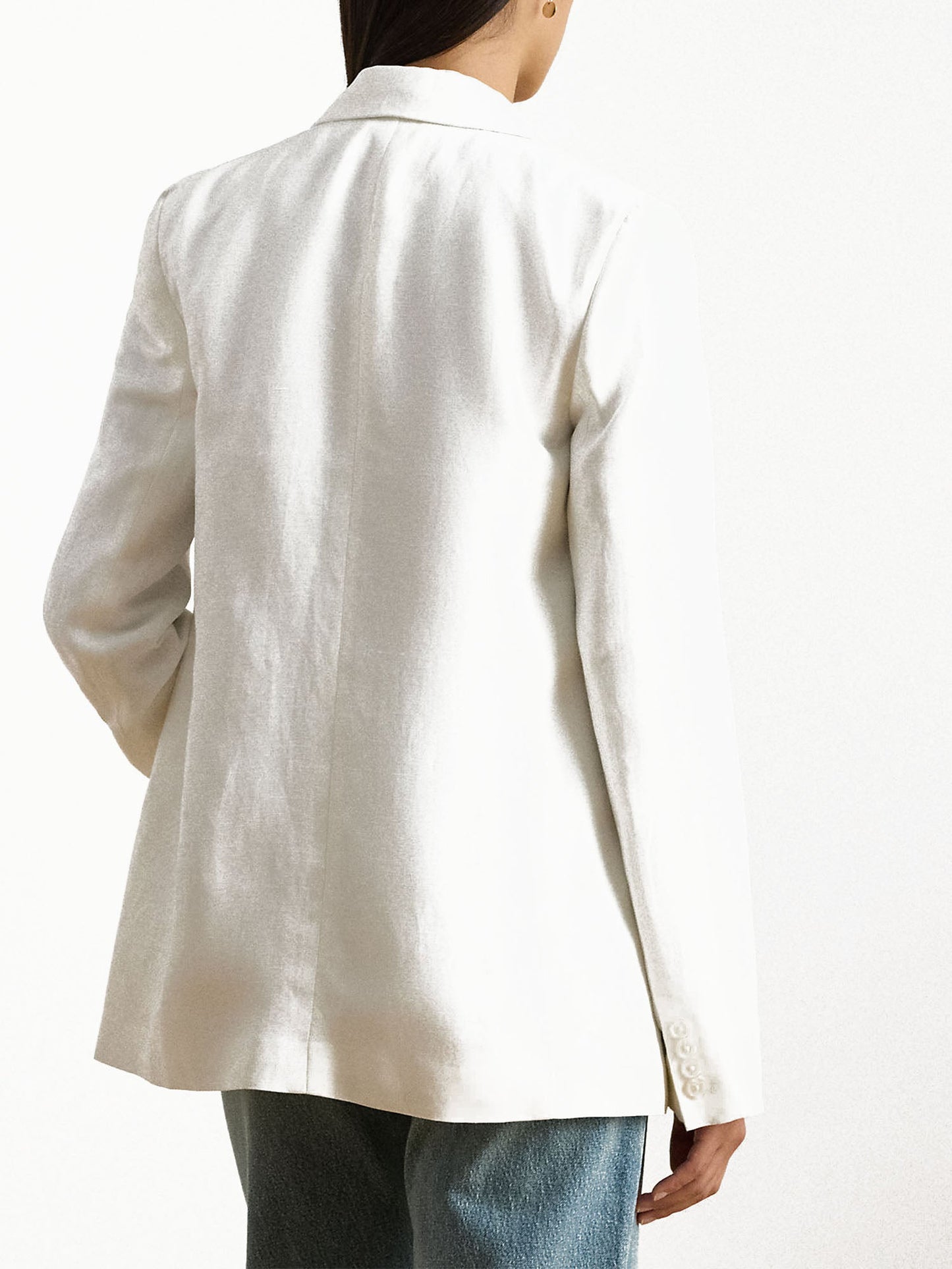 Lauren Ralph Lauren Blazer doppiopetto in twill Bianco