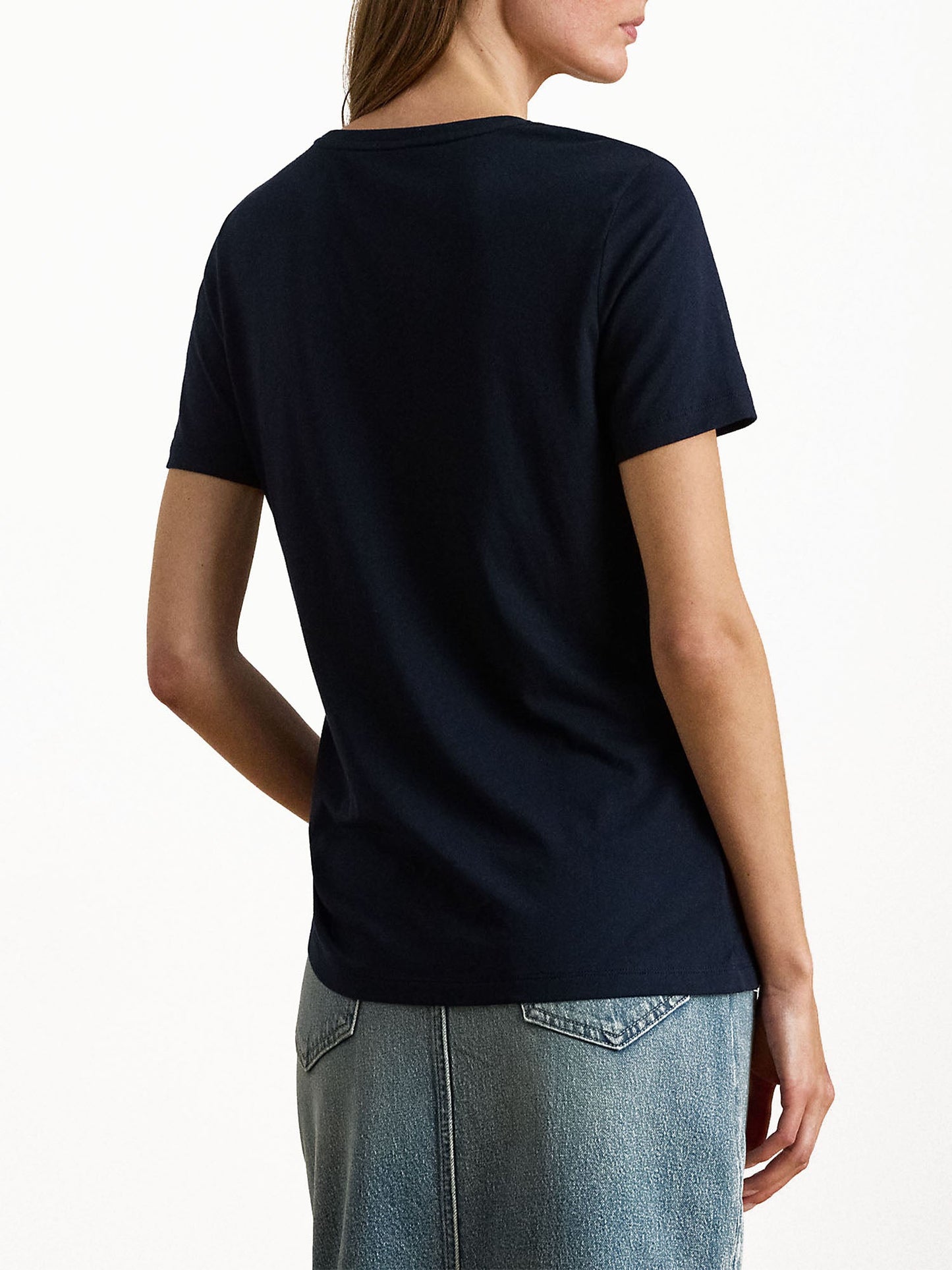 Lauren Ralph Lauren T-shirt in jersey di cotone Blu