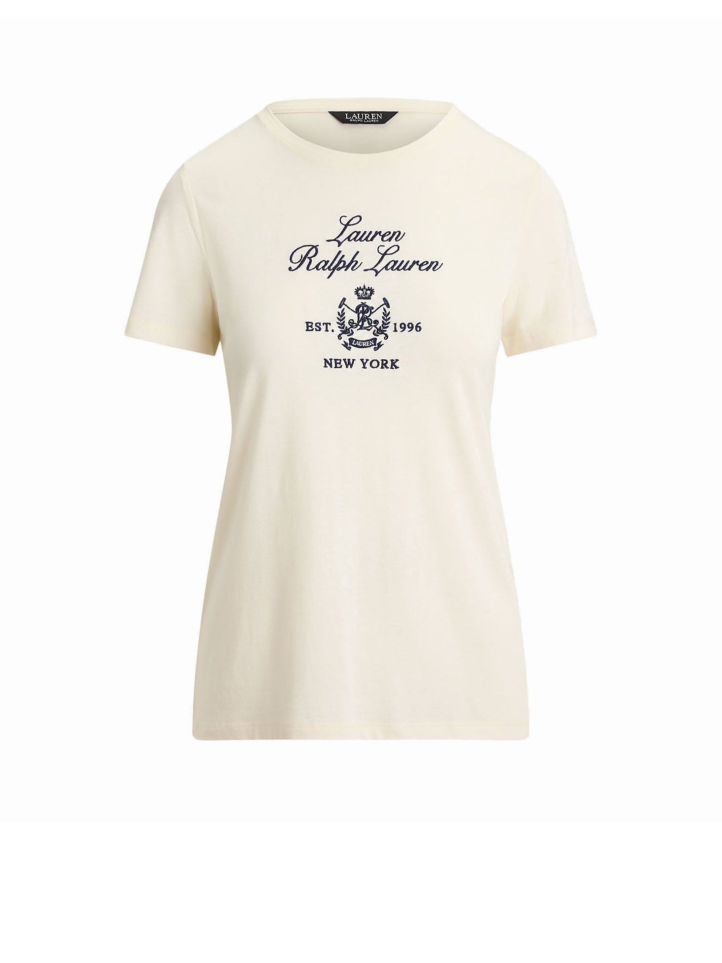 Lauren Ralph Lauren T-shirt in jersey di cotone Bianco