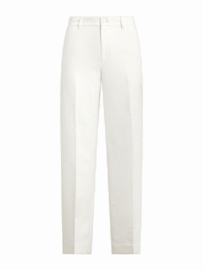 Lauren Ralph Lauren Pantaloni Sendon Cropped Bianco