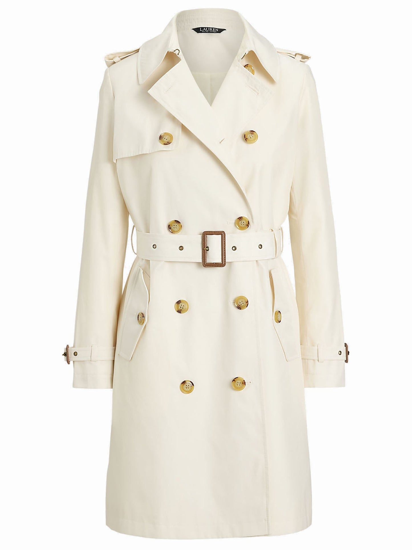 Lauren Ralph Lauren Trench doppiopetto Lined Coat Bianco