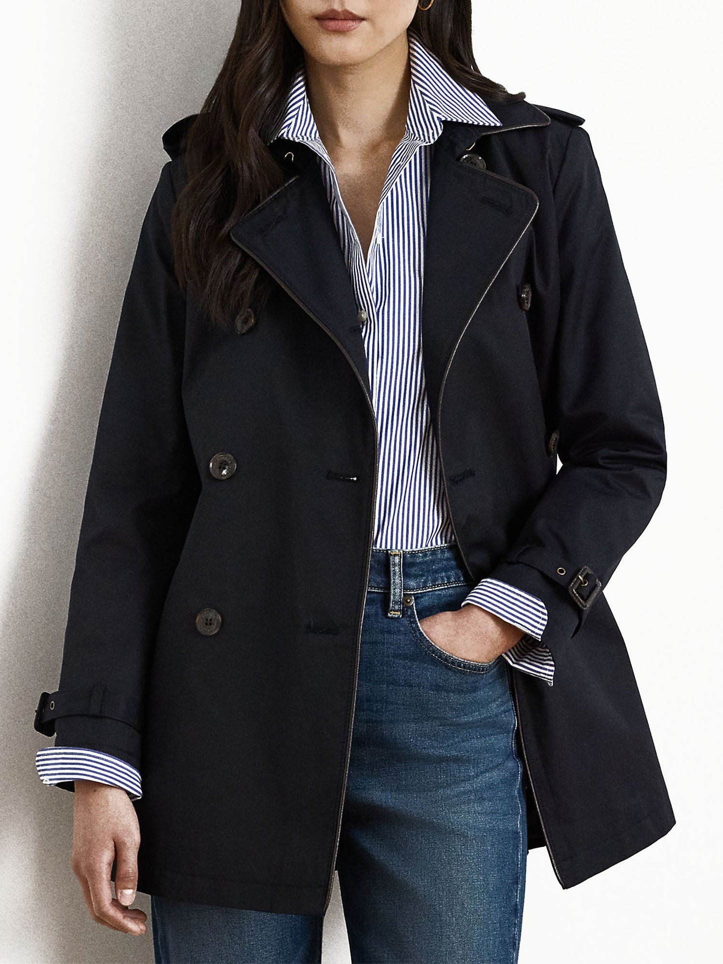 Lauren Ralph Lauren Trench Lined BLT Blu