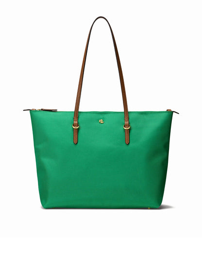 Lauren Ralph Lauren Borsa Keaton Tote Medium Verde