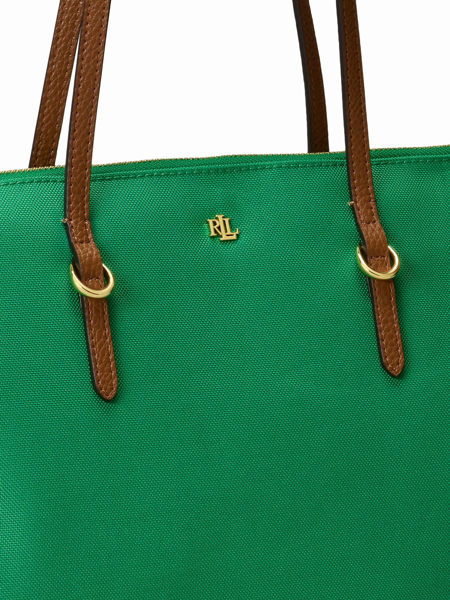 Lauren Ralph Lauren Borsa Keaton Tote Medium Verde