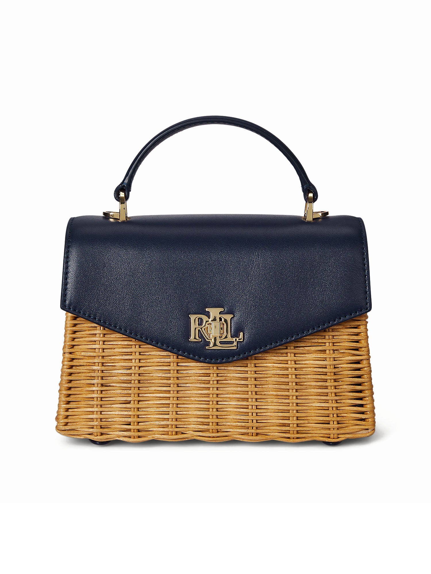 Lauren Ralph Lauren Borsa Farrah Satchel Small Blu