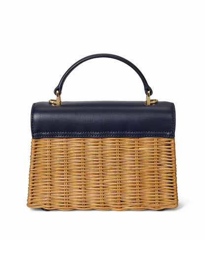 Lauren Ralph Lauren Borsa Farrah Satchel Small Blu