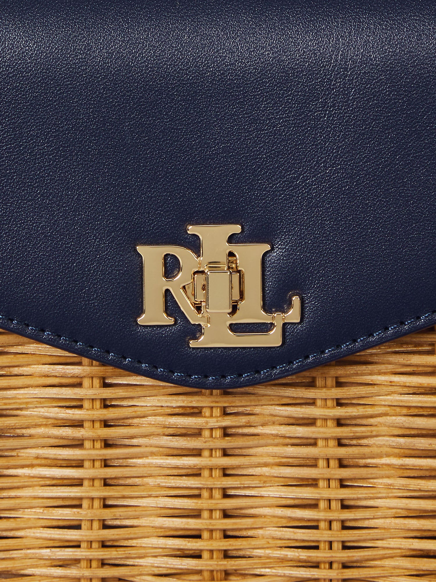 Lauren Ralph Lauren Borsa Farrah Satchel Small Blu