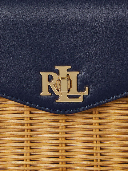 Lauren Ralph Lauren Borsa Farrah Satchel Small Blu