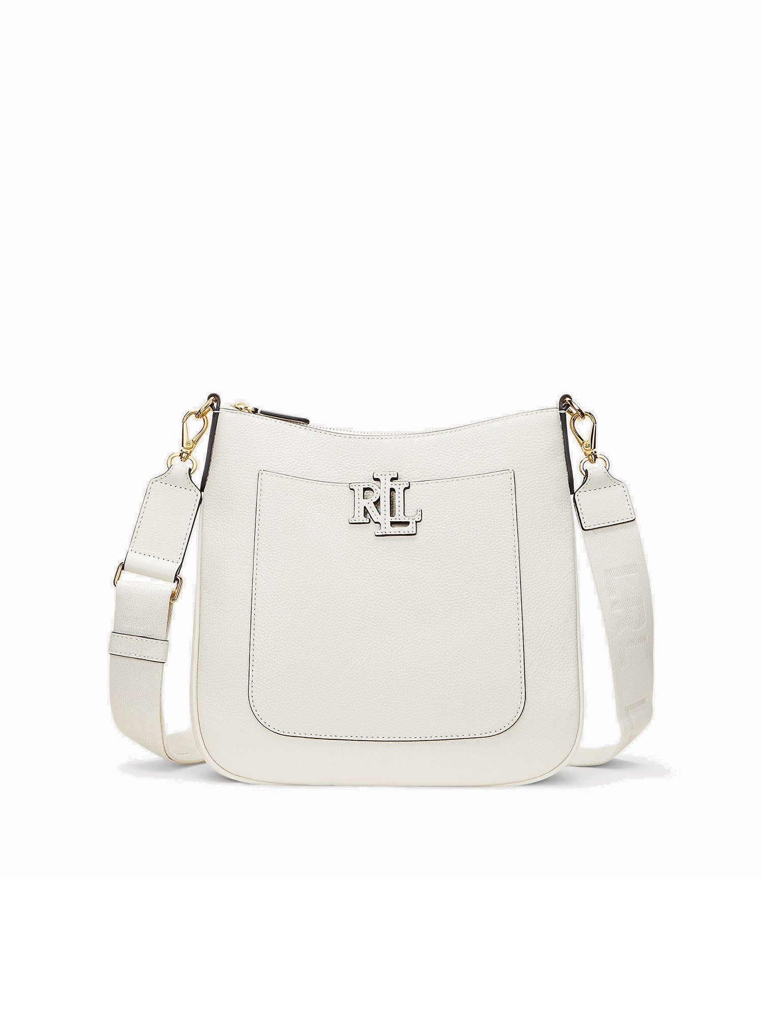 Lauren Ralph Lauren Borsa Cameryn Crossbody Large Bianco